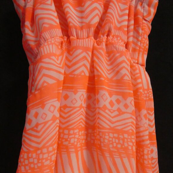 CHILDREN'S PLACE | small (5/6) | Fully Lined Orange Sleeveless Summer Dress - Picture 15 of 16